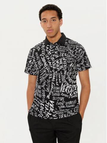 Versace Jeans Couture Поло 78GAG6R0 Чорний Regular Fit Versace Jeans Couture Поло 78GAG6R0 Чорний Regular Fit