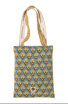 Хлопковое покрывало Doing Goods Blue Emma 220 x 140 x 0,20 cm