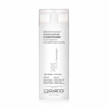 Увлажняющий кондиционер Giovanni Eco Chic Technology Smooth As Silk Deeper Moisture Conditioner для поврежденных волос, 250 мл Увлажняющий кондиционер Giovanni Eco Chic Technology Smooth As Silk Deeper Moisture Conditioner для поврежденных волос, 250 мл