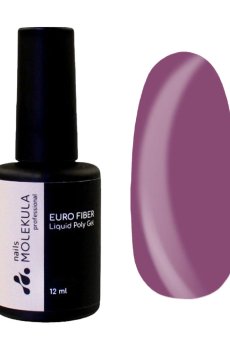 Моделирующий гель для ногтей Nails Molekula Professional Euro Fiber Liquid Poly Gel FG1218 Willd Cherry, 12 мл
