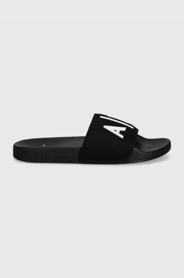 Шлепанцы Armani Exchange мужские цвет чёрный XUP001 XV820 S277 Шлепанцы Armani Exchange мужские цвет чёрный XUP001 XV820 S277