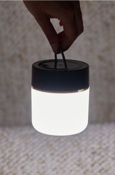 Портативна LED-лампа з ручкою - темно-сірий