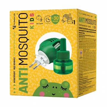 Детский комплект от насекомых ANTImosquito Kids (электрофумигатор, 1 шт + жидкость, 30 ночей) Детский комплект от насекомых ANTImosquito Kids (электрофумигатор, 1 шт + жидкость, 30 ночей)