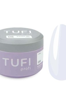 Гель для наращивания ногтей Tufi Profi Builder Gel UV/LED 08 Milky, 50 мл
