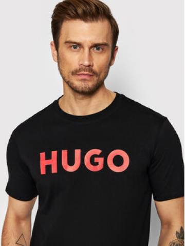 Hugo Футболка Dulivio 50467556 Чорний Regular Fit Hugo Футболка Dulivio 50467556 Чорний Regular Fit