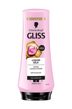 Бальзам-ополаскиватель Gliss Liquid Silk для ломких и тусклых волос, 200 мл