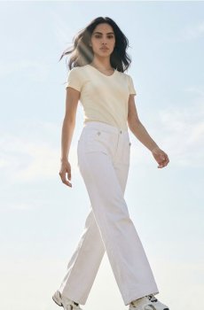 Джинси wide leg - білий