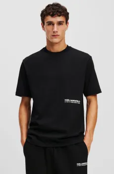 Мужская черная футболка Черный S Karl Lagerfeld 551230.755192;990