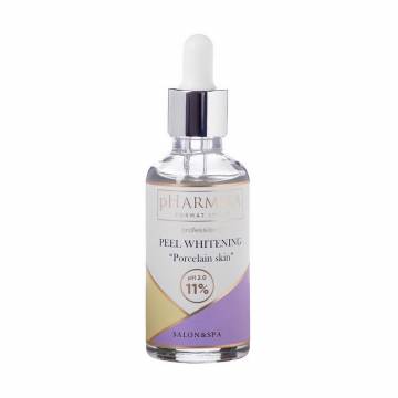 Отбеливающий пилинг для лица pHarmika Peel Whitening Porcelain Skin pH 2. 0 11% Фарфоровая кожа, 50 мл Отбеливающий пилинг для лица pHarmika Peel Whitening Porcelain Skin pH 2. 0 11% Фарфоровая кожа, 50 мл