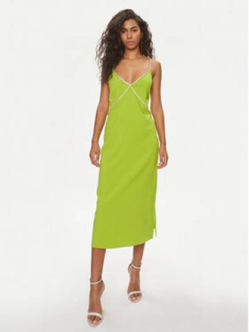 Liu Jo Коктейльна сукня CA4183 TS058 Зелений Regular Fit Liu Jo Коктейльна сукня CA4183 TS058 Зелений Regular Fit
