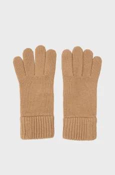 Женские бежевые шерстяные перчатки Бежевый ONESIZE Gant 4930017