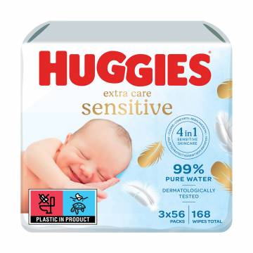 Детские влажные салфетки Huggies Pure Extra Care, 3*56 шт Детские влажные салфетки Huggies Pure Extra Care, 3*56 шт