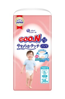Трусики-подгузники Goo.N Plus унисекс, размер XL (для детей 12-20 кг), 38 шт