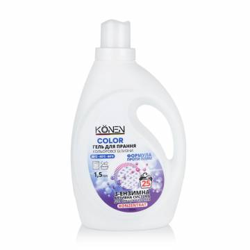 Гель для стирки KÖNEN Color, 25 стирок, 1.5 л Гель для стирки KÖNEN Color, 25 стирок, 1.5 л
