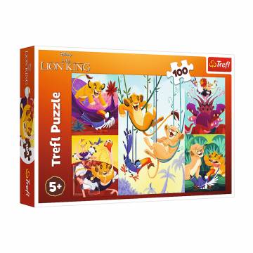 Пазлы Trefl Disney The Lion King Мужественный король Лев, от 5 лет, 100 элементов (16478) Пазлы Trefl Disney The Lion King Мужественный король Лев, от 5 лет, 100 элементов (16478)