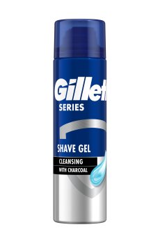 Гель для бритья Gillette Series Очищающий, с углем, 200 мл