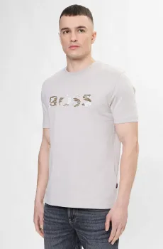 Мужская бежевая футболка Бежевый XL BOSS 50556009;070