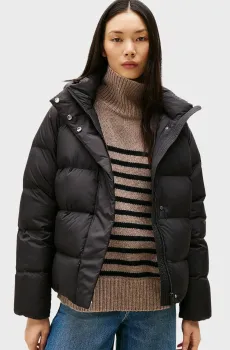 Женский черный пуховик MODERN Черный XS Tommy Hilfiger WW0WW45739