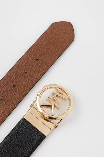 Двухсторонний кожаный ремень MICHAEL Michael Kors женский цвет чёрный Двухсторонний кожаный ремень MICHAEL Michael Kors женский цвет чёрный