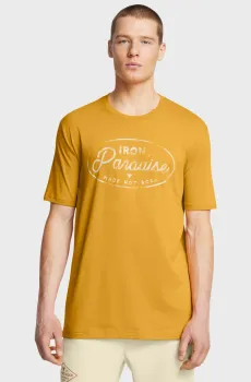 Мужская желтая футболка UA Pjt Rck Made Not Born Желтый L Under Armour 1386910-711