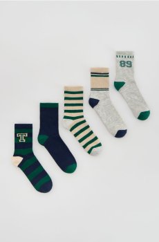 Reserved - Шкарпетки, набір з 5 - темно-синій - 795EP-59X