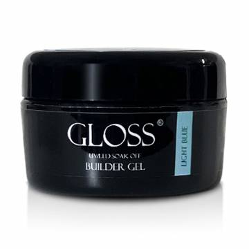 Однофазный гель для ногтей Gloss Builder Gel UV/LED Soak Off, Light Blue, 30 мл Однофазный гель для ногтей Gloss Builder Gel UV/LED Soak Off, Light Blue, 30 мл