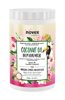 Маска Novex для сухих, непослушных и вьющихся волос, с кокосовым маслом, 400 г
