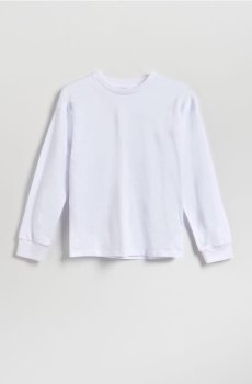 Reserved - Бавовняний лонгслів - білий - 220JY-00X