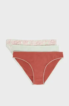 Женские трусики-слипы (3 шт) JOHNNIE Разноцветный XS Etam 6546918