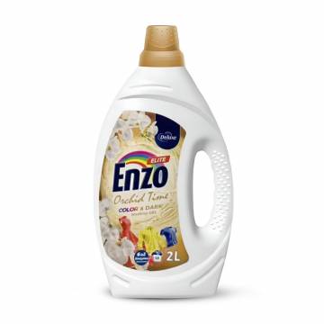 Гель для стирки Deluxe Enzo Elite Orchid Time Color & Dark для цветных и темных вещей, 50 стирок, 2 л Гель для стирки Deluxe Enzo Elite Orchid Time Color & Dark для цветных и темных вещей, 50 стирок, 2 л