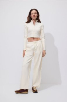 Reserved - Широкі трикотажні штани - світло-жовтий - 931HS-10X