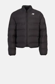 Дитяча чорна куртка Cropped Bonded Черный 7-8Y New Balance YJ62R0JYBK
