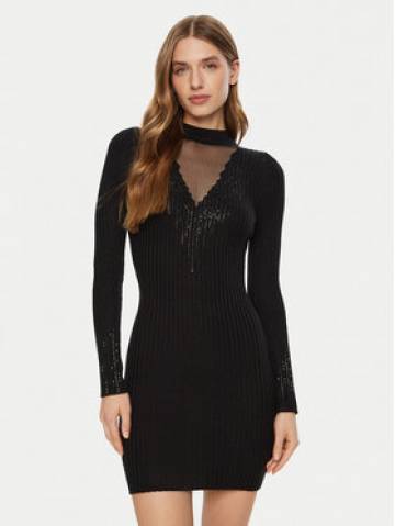 Guess Повсякденна сукня W5RK14 Z2Y50 Чорний Regular Fit Guess Повсякденна сукня W5RK14 Z2Y50 Чорний Regular Fit