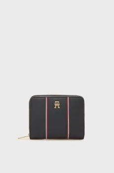 Женский темно-синий кошелек ICON MED Синий ONESIZE Tommy Hilfiger AW0AW18653