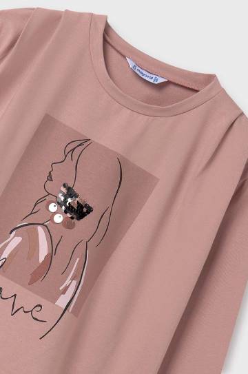 Детский лонгслив Mayoral цвет розовый 7005