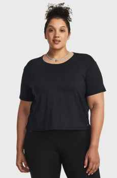 Женская черная футболка Motion SS Черный 3X Under Armour 1380167-001