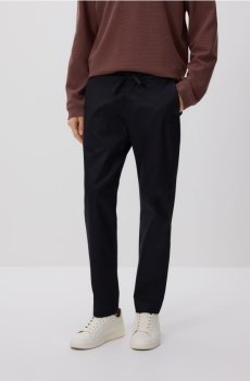 Reserved - Брюки carrot fit - темно-синій - YV920-59X