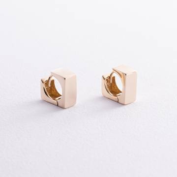 Серьги "Риск" в желтом золоте с06953 Серьги "Риск" в желтом золоте с06953