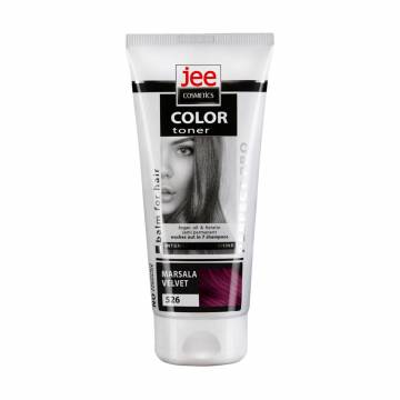 Тонирующий бальзам для волос Jee Cosmetics Color Toner Balm 526 Marsala Velvet, 150 мл Тонирующий бальзам для волос Jee Cosmetics Color Toner Balm 526 Marsala Velvet, 150 мл