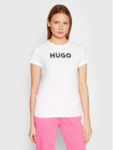 Hugo Футболка 50473813 Білий Slim Fit Hugo Футболка 50473813 Білий Slim Fit