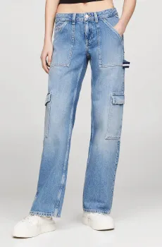 Женские голубые джинсы SOPHIE LW STR CARP Голубой 28-32 Tommy Jeans DW0DW17553