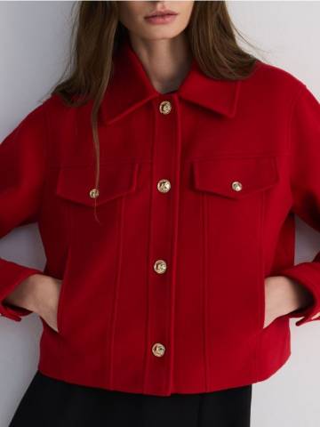 Reserved - LADIES` OUTER JACKET - червоний - YH483-33X Reserved - LADIES` OUTER JACKET - червоний - YH483-33X