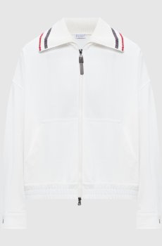Белая спортивная куртка