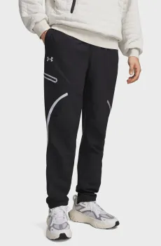 Мужские черные спортивные брюки UA Unstoppable Cargo Pant-BLK Черный XL Under Armour 1390256-004