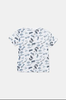 Детская хлопковая футболка Guess