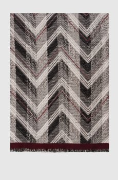 Серый плед Brent из шерсти