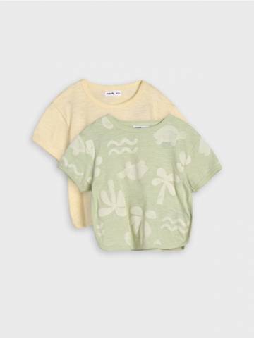 Футболки, 2 шт. - блідо-зелений