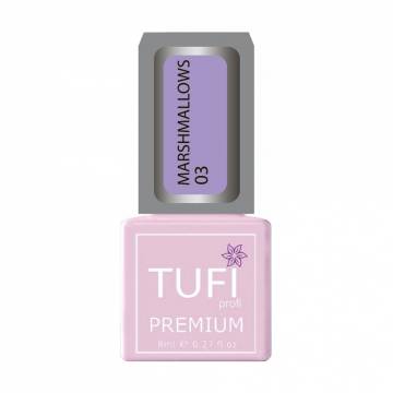 Гель-лак для ногтей Tufi Profi Premium Marshmallows 03 Трендовый серый, 8 мл Гель-лак для ногтей Tufi Profi Premium Marshmallows 03 Трендовый серый, 8 мл