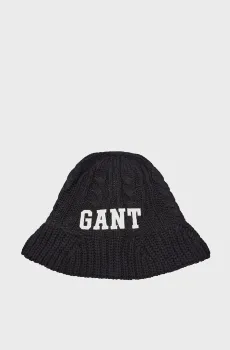 Женская черная панама KNITTED BELL HAT Черный ONESIZE Gant 4910040