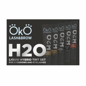 Набор красок для бровей и ресниц OkO Lash & Brow Liquid Hybrid Tint H2O (краска, 5*15 мл + окислитель, 30 мл) Набор красок для бровей и ресниц OkO Lash & Brow Liquid Hybrid Tint H2O (краска, 5*15 мл + окислитель, 30 мл)